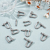 304 Stainless Steel D-Ring Anchor Shackle Clasps STAS-WH0033-56A-4
