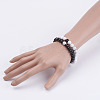 Synthetic Gemstone Beads Stretch Bracelets BJEW-JB02950-2