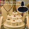Felt & Paper Cone Jewely Ring Display Stands ODIS-WH20003-11-6