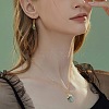 Nuggets Natural Fluorite Pendant Necklaces & Earrings Sets for Women WG0BEC3-07-3