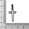Ion Plating(IP) 304 Stainless Steel Pendants STAS-G217-13B-3