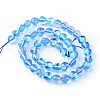 Synthetic Moonstone Beads Strands X-G-R375-8mm-B11-2