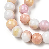 Ombre Effect Dyed Crackle Glass Beads X1-GLAA-T031-10mm-01Q-3