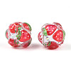 Fruit Round Resin Beads RESI-T059-03D-1