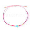 Glass Seed Beaded Braided Bracelets WV7941-8-1