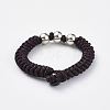 Adjustable Braided Bead Bracelets and Rings Jewelry Sets SJEW-JS01033-03-6