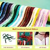 60 Yards Single Face Velvet Ribbon OCOR-WH0071-02-4
