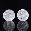 Transparent Acrylic Corrugated Beads X-TACR-S134-012-2