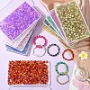 400Pcs 4 Styles Spray Painted Crackle Glass Beads CCG-YW0001-20A-4