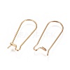Ion Plating(IP) 304 Stainless Steel Hoop Earrings Findings Kidney Ear Wires STAS-L216-22B-G-2
