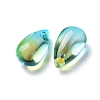 Transparent Glass Charms GLAA-O017-01C-2