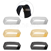 WADORN® 6Pcs 6 Style Zinc Alloy Loop Keepers FIND-WR0008-16-1