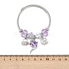 Non-Tarnish 201 Stainless Steel European Bracelet OQ8559-8-4