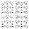 180Pcs 925 Sterling Silver Spacer Beads STER-PH0001-11-1