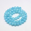 Dyed Natural Green Jade Beads Strands JBS053-6MM-31-2