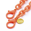 Personalized Acrylic Cable Chain Necklaces NJEW-JN02868-01-3