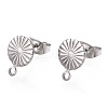 Non-Tarnish 304 Stainless Steel Stud Earring Findings STAS-E192-01P-01-1