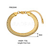 European Style 304 Stainless Steel Snake Chains Bracelet for Women HM2215-2-1
