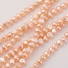 Natural Cultured Freshwater Pearl Beads Strands PEAR-G007-04A-1