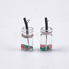 Glass Bottle Pendants CRES-N017-06C-2
