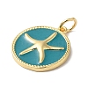 Rack Plating Brass Enamel Pendants X-KK-B092-19G-02-2