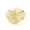 Brass Open Cuff Rings for Women RJEW-D016-05G-2