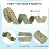 5 Yards Polyester 3D Star Gold Stamping Ribbon OCOR-TAC0023-14A-4