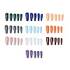 Solid Color French Short False Nails MRMJ-T108-02-M-1