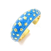 Brass Open Cuff Rings RJEW-U009-14G-2