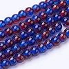Spray Painted Crackle Glass Beads Strands CCG-Q002-4mm-12-2