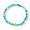 Bohemian Natural Imperial Jasper Round Beads Stretch Bracelets NO3013-5-1