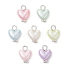 Imitation Shell & Pearl Acrylic Pendants PALLOY-JF04518-01-1