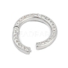 Brass Micro Pave Cubic Zirconia Twister Clasp KK-G522-16P-2