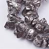 Electroplated Natural Quartz Crystal Bead Strands G-F336-06G-1
