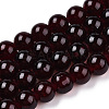 Baking Paint Imitation Jade Glass Round Bead Strands DGLA-Q021-8mm-48-1