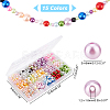   15 Colors ABS Plastic Beads KY-PH0001-54-4