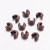 Brass Crimp Beads Covers X-KK-H289-NFR-NF-1