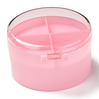 Round Plastic Jewelry Boxes OBOX-F006-08-1