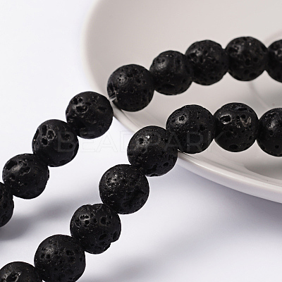 Natural Lava Rock Beads Strands g434-9A-1