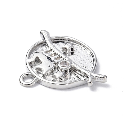 Brass Micro Pave Cubic Zirconia Pendants KK-F846-02B-P-1