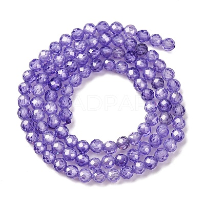Cubic Zirconia Beads Strands G-G792-47-02C-1