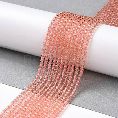 Transparent Glass Beads Strands LS-GLAA-H021-04-27-1