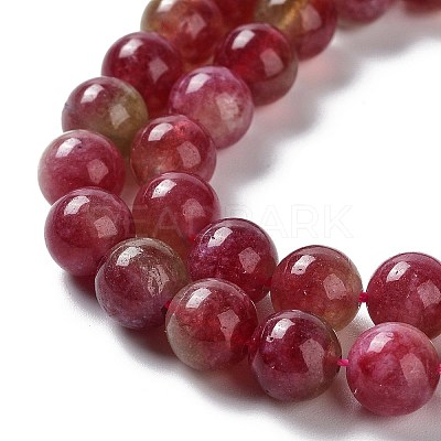 Dyed Natural Malaysia Jade Beads Strands G-G021-02B-01-1