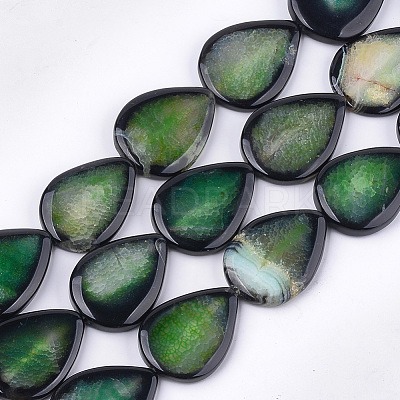 Natural Crackle Agate Beads Strands G-T121-02D-1