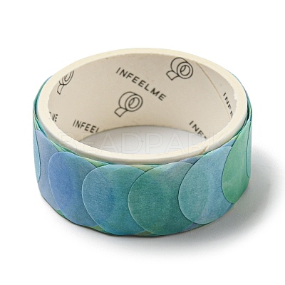 Round Adhesive Decorative Paper Tapes DIY-M052-01H-1