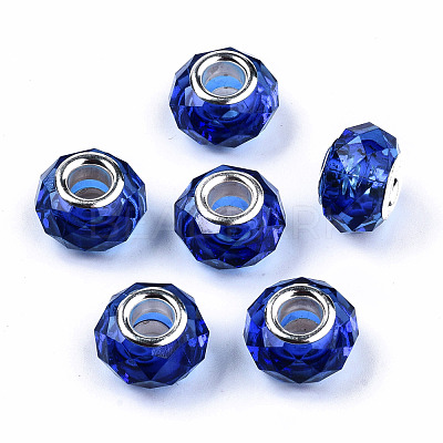 Transparent Resin European Beads RPDL-T003-003-B02-1