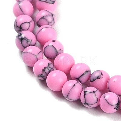 Synthetic Turquoise Beads Strands G-U004-02O-1