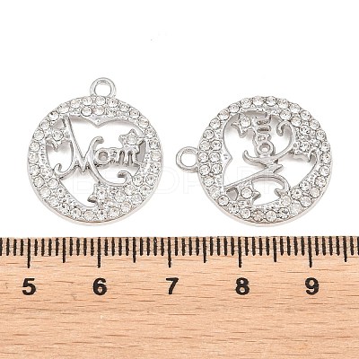 Alloy with Crystal Rhinestone Pendants FIND-C095-07P-1