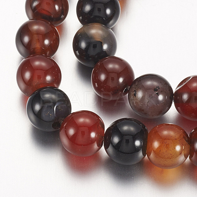 Natural Agate Beads Strands X-G-G515-8mm-04-1