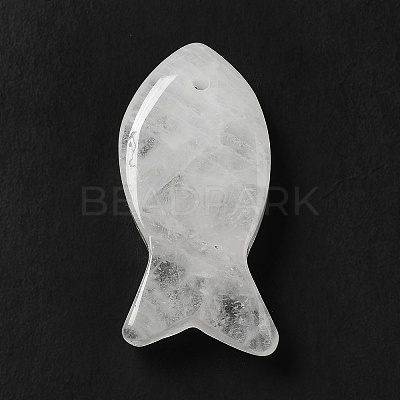 Natural Quartz Crystal Pendants G-G932-B20-1